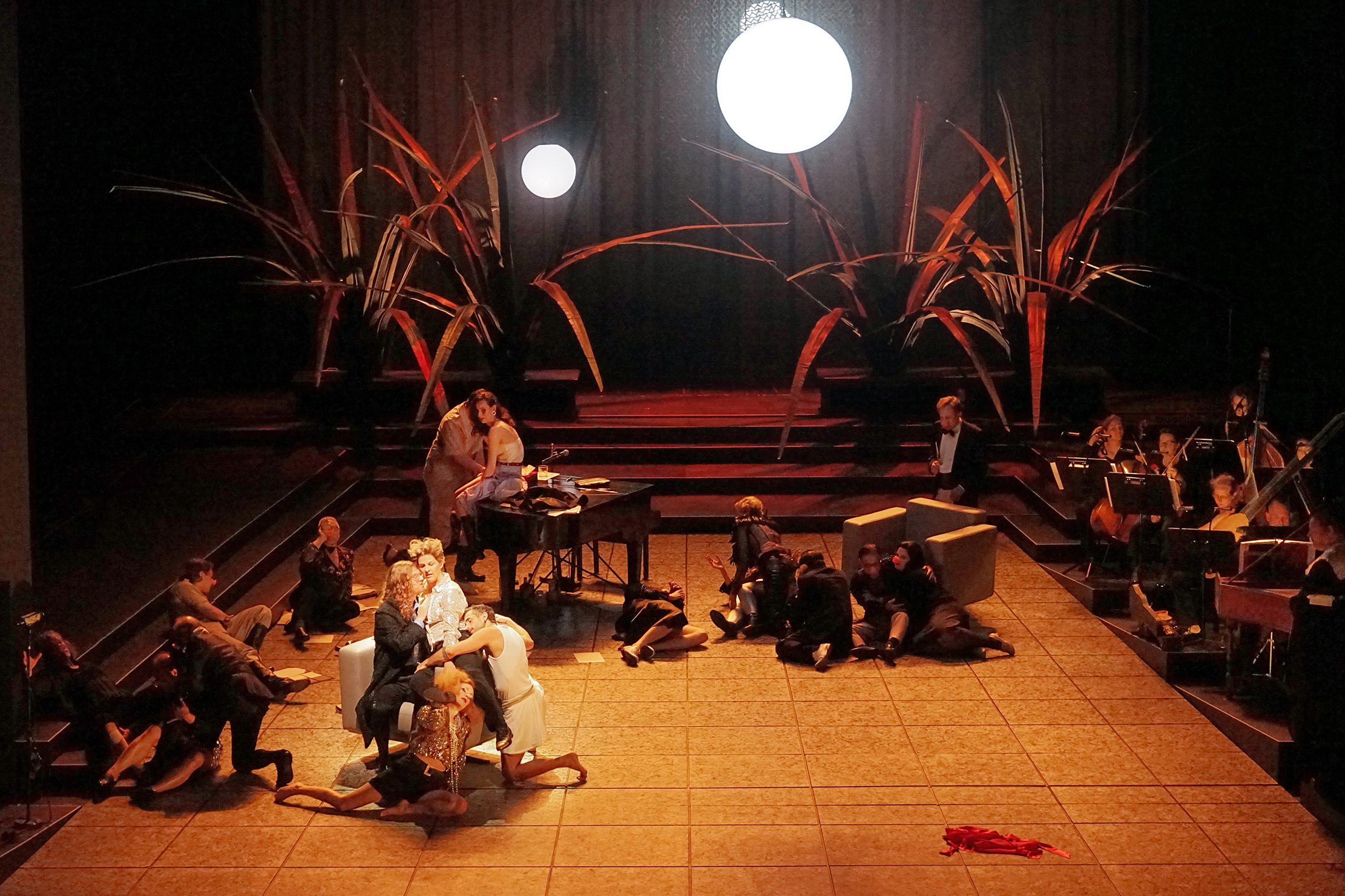 Klaus Grünberg, set and light design for l'incoronazione di poppea (Monteverdi), Theater Bremen, 2023