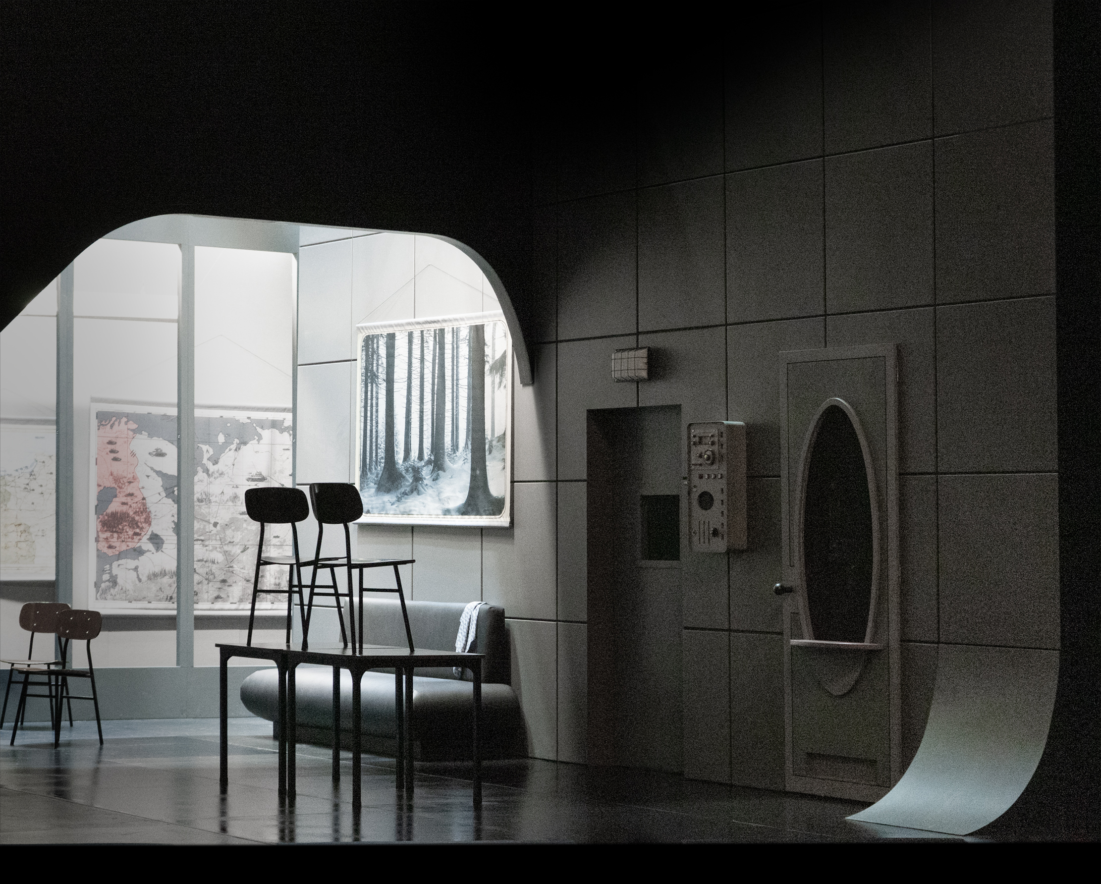 Klaus Grünberg, set design for Drei Schwestern (Tschechow), Berliner Ensemble, 2026