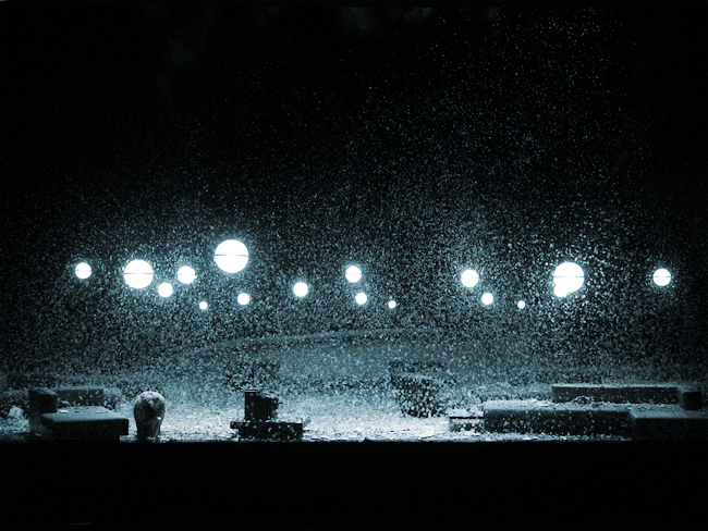 Klaus Grünberg, set and light design for AIDA, Opernhaus Zürich, 2014