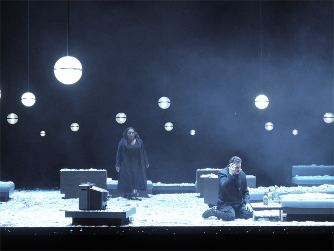 Klaus Grünberg, set and light design for AIDA, Opernhaus Zürich, 2014