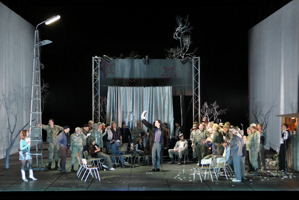 Klaus Grünberg, set and light design for Carmen, Oper Leipzig, 2009