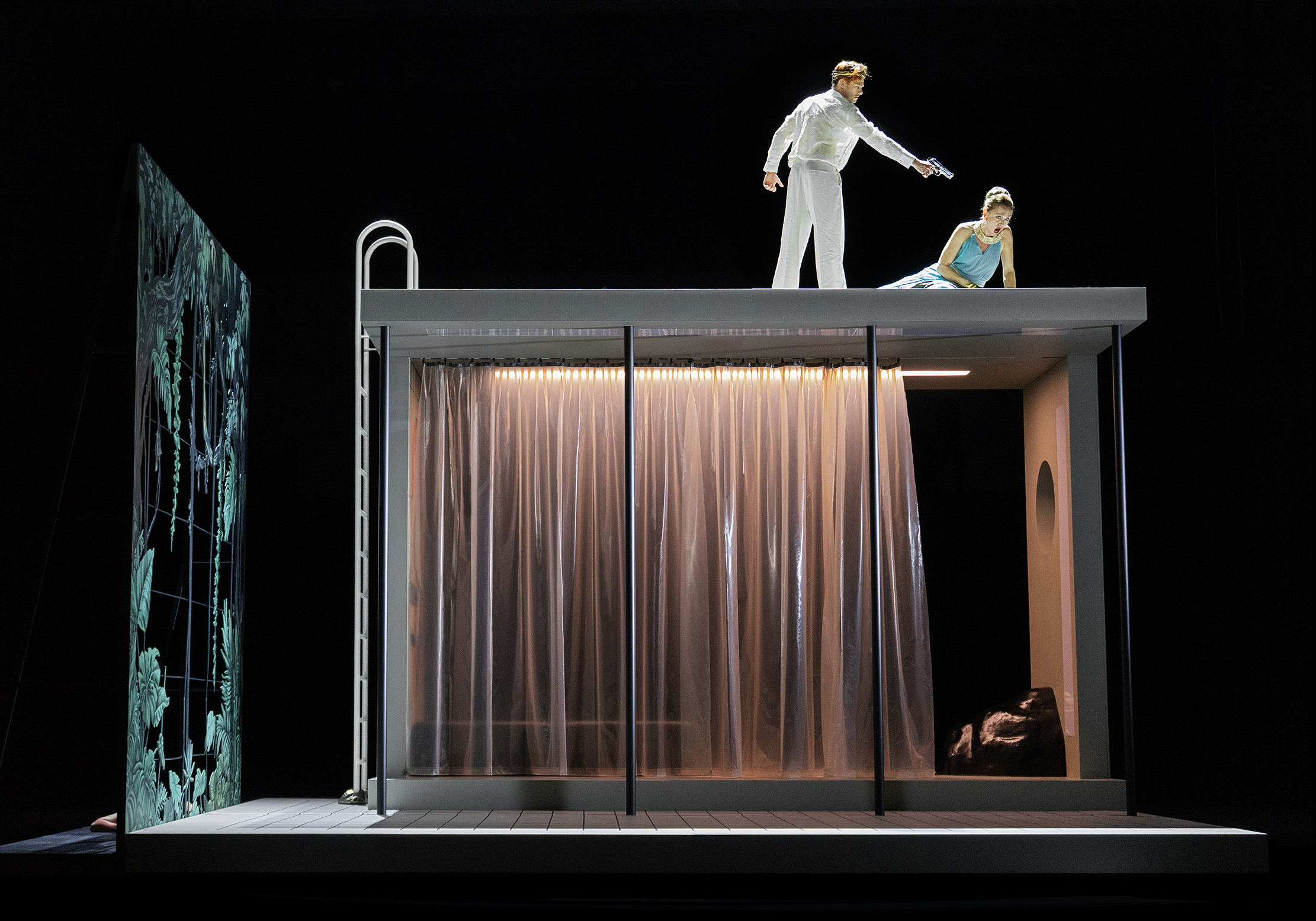 Klaus Grünberg, set and light design for Giulio Cesare in Egitto (Händel), Nationaltheater Mannheim, 2025