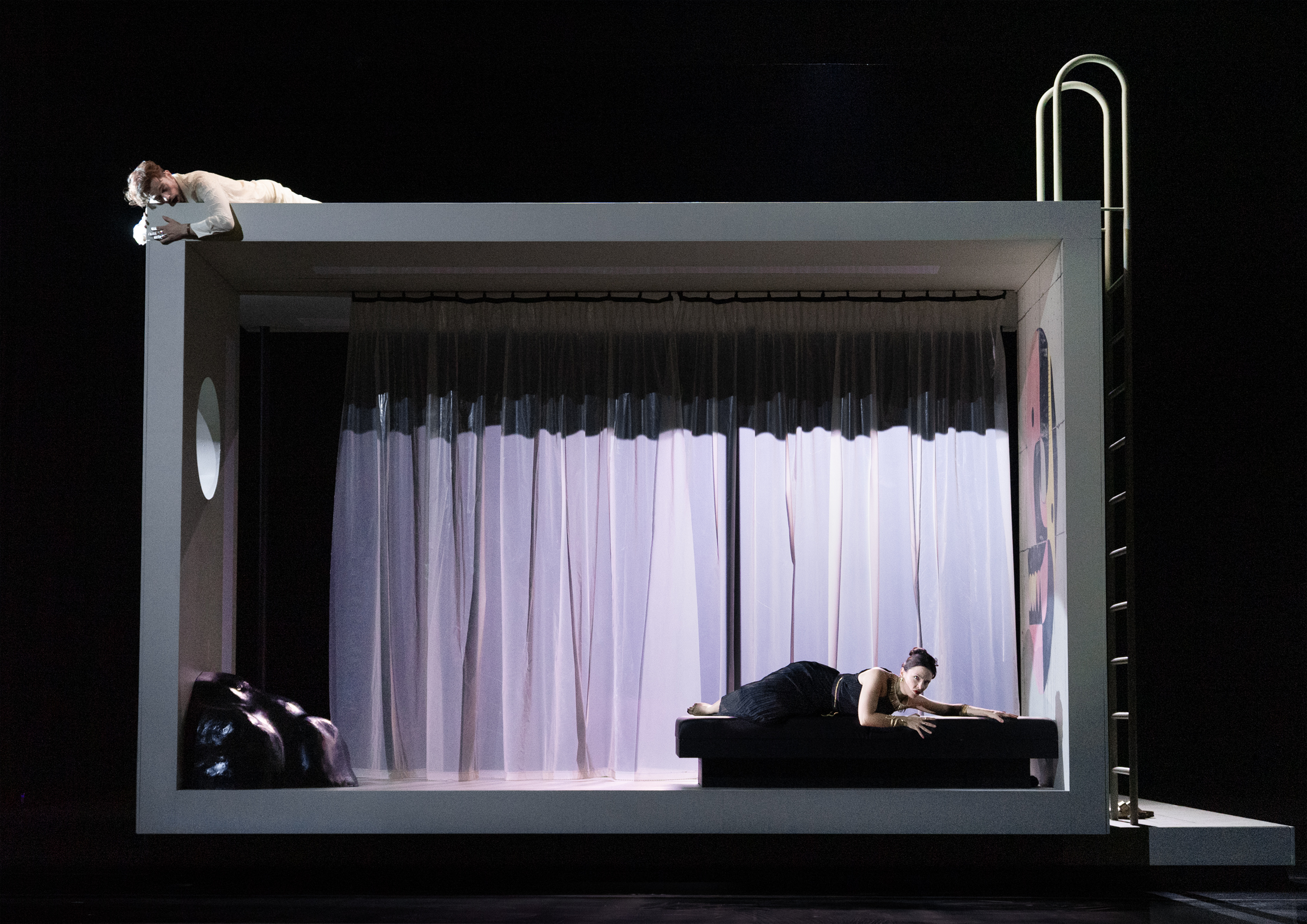Klaus Grünberg, set and light design for Giulio Cesare in Egitto (Händel), Nationaltheater Mannheim, 2025