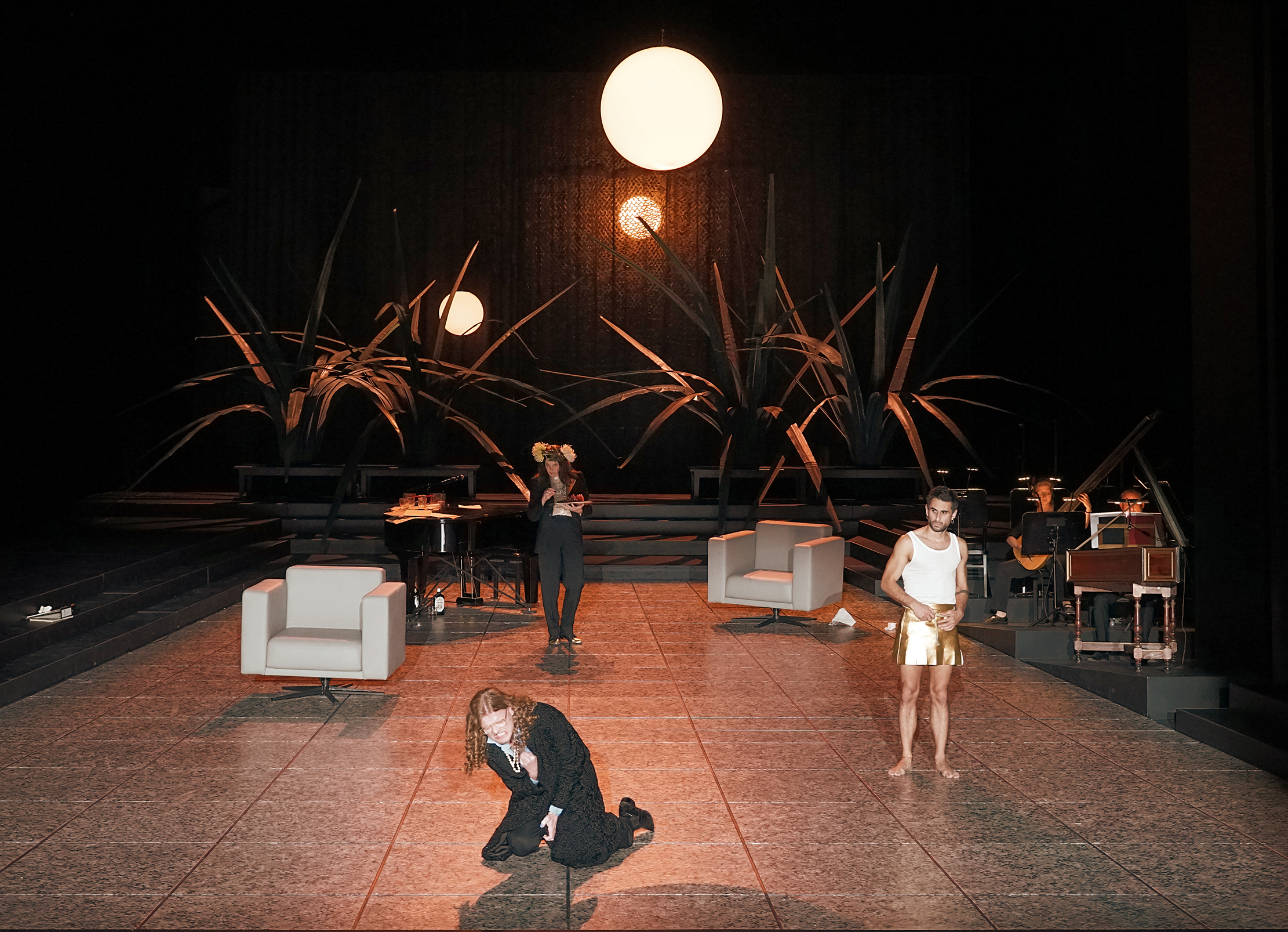 Klaus Grünberg, set and light design for l'incoronazione di poppea (Monteverdi), Theater Bremen, 2023