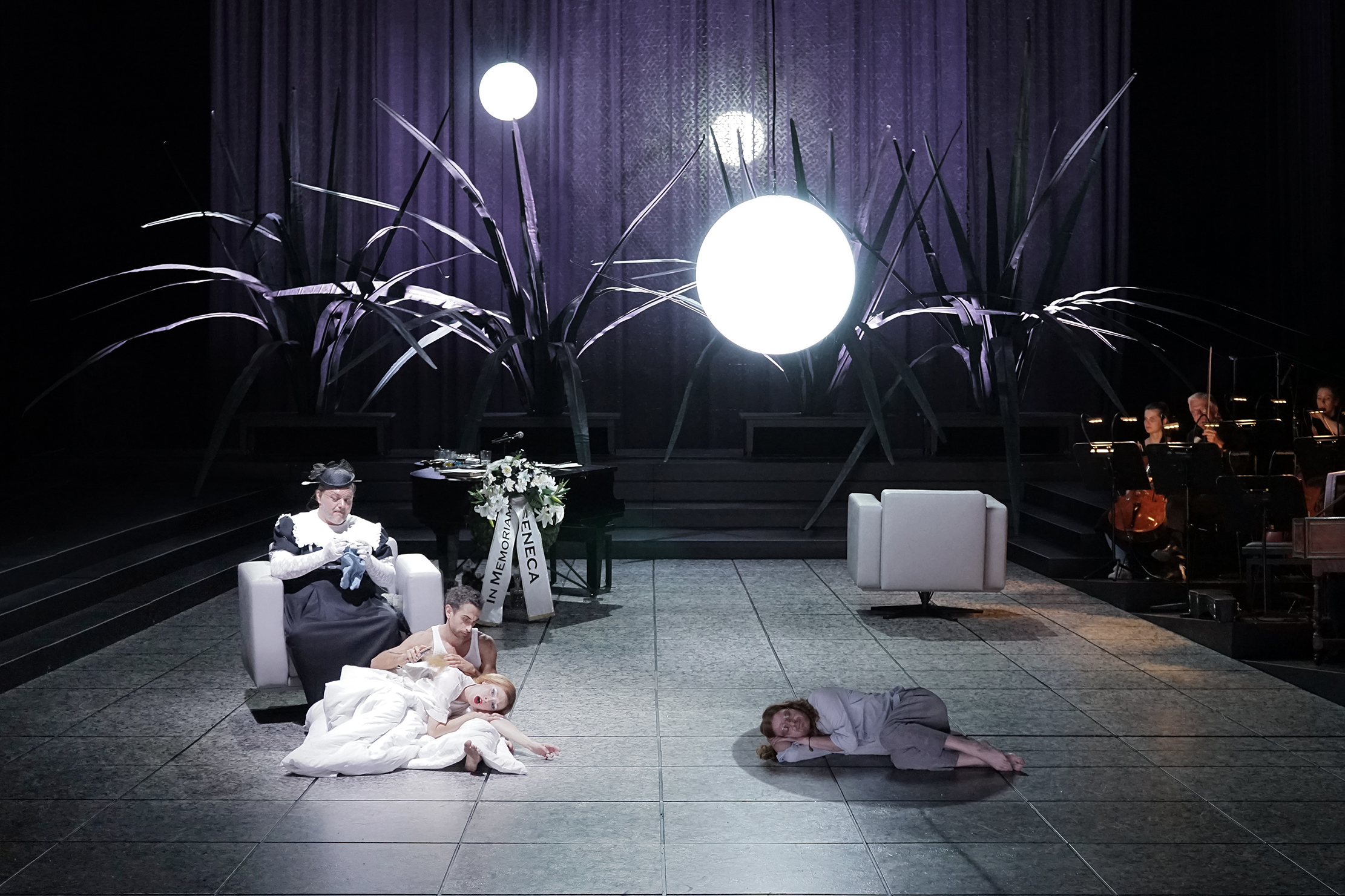 Klaus Grünberg, set and light design for l'incoronazione di poppea (Monteverdi), Theater Bremen, 2023