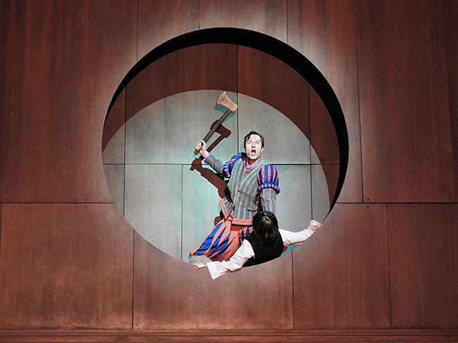 Klaus Grünberg, set and light design for Simplicius Simplicissimus (Hartmann), Theater Bremen, 2017