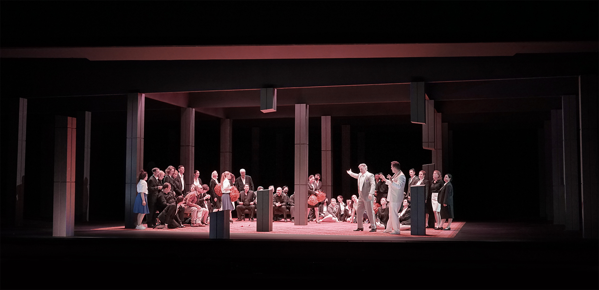 Klaus Grünberg, set and light design for Ulisse (Dallapiccola), Oper Frankfurt, 2022